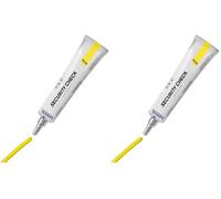 Markal 96669 Security Check Marqueur de peinture, Jaune (Lot de 2)