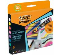 Marqueur peinture Bic Intensity coloris vifs - Pochette de 8