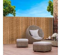 Brise Vue Occultant 1,8 X 10 M Imprimé Bambou 160 Gr /M²