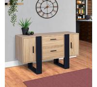 IDMarket - Buffet Bas 105 cm Phoenix Bois et Noir