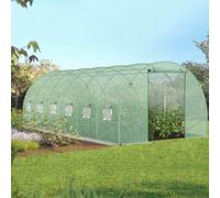 Probache Serre tunnel de jardin CRIMÉE 18 m² verte 6x3 m