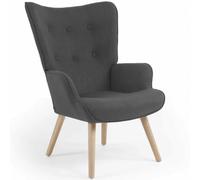 MARKET Fauteuil IVAR - Gris anthracite