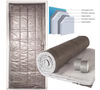 IDMarket Kit d'isolation pour porte de service 210 x 85 cm