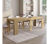 Table console extensible ORLANDO 10 personnes 235 cm bois façon hêtre