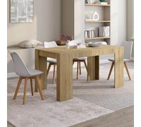 IDMARKET Table console extensible ORLANDO 6 personnes 140 cm bois façon hêtre