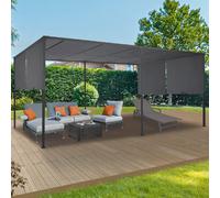 MARKET Pergola Coulissante 3x6m - Gris Anthracite