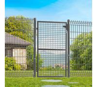 MARKET Portillon de jardin acier anthracite 105x150 cm