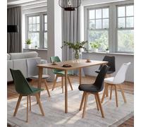 MARKET SARA - Chaises scandinaves mix (Lot de 6)