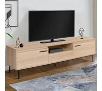 IDMarket - Meuble TV 180 cm Seattle avec rangements Design Industriel