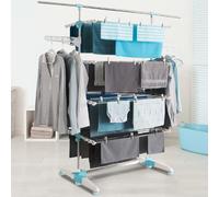 MARKET Séchoir XXL - Blanc/Bleu