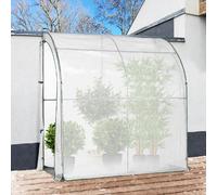 IDMarket - Serre d'hivernage Murale adossée 200 x 80 x 160 cm Balcon et terrasse
