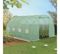 IDMarket - Serre Tunnel de Jardin 12M² Verte Gamme maraîchère Zebra 4x3M