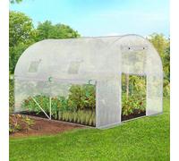 Serre Tunnel De Jardin 4 Saisons 6m² Blanche Gamme Maraîchère Roma 2x3m Blanc