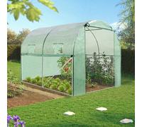 IDMarket - Serre Tunnel de Jardin 4 Saisons 6M² Verte Gamme maraîchère Roma 2x3M