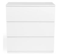 IDMarket - Commode 3 tiroirs TOMI 78 cm Bois Blanc