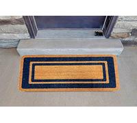 Markotex Paillasson en coco en fibre naturelle et caoutchouc recyclé (33 x 60, 33 x 70, 40 x 70, 40 x 80, 40 x 90, 50 x 100, 60 x 120, 70 x 140) (bleu, 60 x 120)