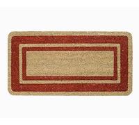 Markotex Paillasson en fibre de coco avec bord en fibre naturelle (33 x 60 cm, 33 x 70 cm, 40 x 80 cm, 40 x 90 cm, 50 x 100 cm, 60 x 120 cm, 70 x 140 cm) 40x70 bordeaux
