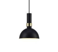 Markslöjd Larry lampe suspendue 1x60 W noir-doré 106974