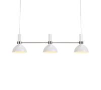 Markslöjd Larry lampe suspendue 3x60 W blanc-acier 107500