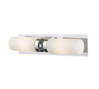 Markslöjd Norrsundet applique murale 2x40 W blanc-chrome 102478