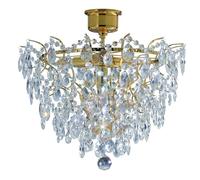 Markslöjd Rosendal plafonnier 4x40 W transparent-doré 100510