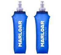 MARLOAR Flasque Running 250ml Bleu - Pack de 2 Gourdes Souples et Pliables - Idéal pour Course à Pied, Trail et Randonnée - Sans BPA