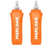 MARLOAR Flasque Running 500ml Orange - Pack de 2 Gourdes Souples et Pliables - Idéal pour Course à Pied, Trail et Randonnée - Sans BPA