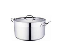 Marmite 30 cm, Acier Inoxydable, Compatible Induction, Gris, GASTRONOMIE avec couvercle