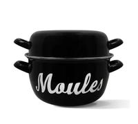 Marmite à moule - MENASTYL - 3645563 - En acier émaillé - Noir - 18 cm - Avec écritures - Tous feux dont induction