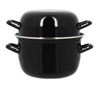 Marmite à moule - MENASTYL - 3645567 - En acier émaillé - Noir - 18 cm - 2,7 litres - Tous feux dont induction