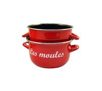 Marmite à moules émail Marquée D18 cm Coloris Rouge