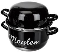 BAUMALU - Marmite à moules - 18 cm - noire