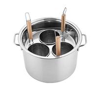 Marmite à nouilles avec panier passoire, ensemble de cuisson en acier inoxydable pour ramen, raviolis, légumes, induction et cuisinière à gaz, compatible pour la maison et le restaurant