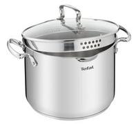 Tefal Marmite haute DUETTO+ G7197955 – 22 cm, acier inoxydable, induction