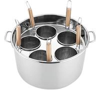 Marmite à Pâtes en Acier Inoxydable avec Passoire et Cuit-Vapeur | Casserole en acier inoxydable avec panier vapeur et insert égoutteur - Idéale pour cuire des pâtes et des soupes
