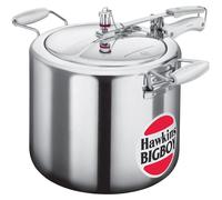 Marmite à pression de 18 litres, en aluminium, argentée, marque BigBoy, avec valve de sécurité