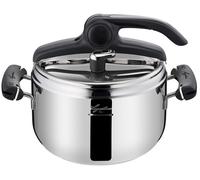 Marmite à pression en acier inoxydable, 5 litres, 22 cm, compatible induction