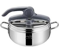 Marmite à pression en acier inoxydable - Cocotte minute de cuisine - Cuisson rapide - Ouverture facile - 35 litres - Métallique
