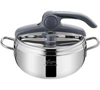 Marmite à pression en acier inoxydable - Cocotte minute de cuisine - Cuisson rapide - Ouverture facile - 35 litres - Métallique