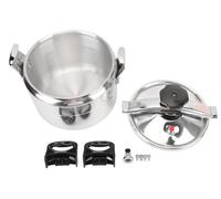 Marmite à pression professionnelle, 7 litres, grande capacité, sécurité efficace, non revêtue, avec deux poignées, marmite en aluminium pour cuisson sous vide, compatible avec les cuisinières à gaz