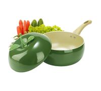 Marmite à sauce avec couvercle Anti-adhésif En Forme De Fruit Pratique | Casserole Compatible Induction Idéale Pour Pâtes, Soupe, Spaghetti, Cuisine Maison Et Restaurant Avocat J