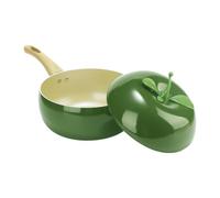 Marmite à sauce avec couvercle Anti-adhésif En Forme De Fruit Pratique | Marmite de cuisine Idéale Pour Pâtes, Soupe, Spaghetti, Cuisine Maison Et Restaurant Avocat J