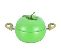 Marmite à sauce avec couvercle Anti-adhésif En Forme De Fruit Pratique | Ustensile De Cuisine Profond Idéale Pour Pâtes, Soupe, Spaghetti, Cuisine Maison Et Restaurant Pomme B