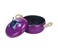 Marmite à sauce avec couvercle - Pratique - Multifonction - Revêtement | Faitout à induction - Convient pour la maison, la cuisine, le restaurant, la cuisson au four, l'aubergine C