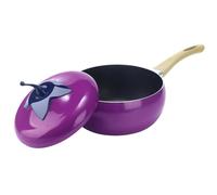 Marmite à sauce avec couvercle Pratique, Polyvalente Et Multifonction, | Faitout Et Poêle Compatibles Induction Idéale Pour Pâtes, Soupe, Spaghetti, Cuisine Maison Aubergine H
