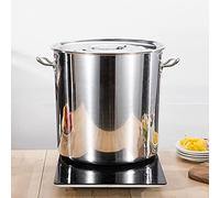 Marmite à soupe 35 l/50 l/70 l avec couvercle en acier inoxydable pour tous les types de cuisinières et grandes cuisines (50 l)