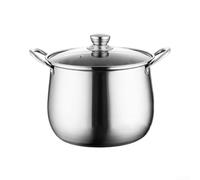 Marmite à Soupe 5.5L 22cm Grande Capacité Marmite à Soupe 5.5L(24cm) | Acier inoxydable pour premium, 5.5L capacité idéale, parfait pour soupes, bouillons, repas familiaux