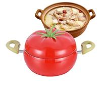 Marmite À Soupe Avec Couvercle Anti-adhésif En Forme De Fruit Pratique | Marmite À Épais Idéale Pour Pâtes, Soupe, Spaghetti, Cuisine Maison Et Restaurant Tomate UN