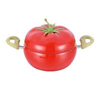 Marmite À Soupe Avec Couvercle Pratique Multifonction Antiadhésif En Forme | Faitout Et Poêle Compatibles Induction Idéale Pour Pâtes, Soupe, Spaghetti, Cuisine Maison Et Restaurant Tomate UN