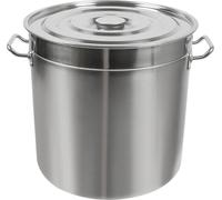 Marmite à soupe en acier inoxydable - Récipient de stockage - Grande capacité - 1 fois - Pour la gastronomie & la maison - Argent